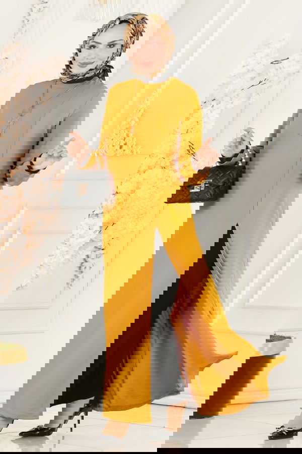 Modaselvim NET 20%+20% DISCOUNT IN THE CARD Combined PL8053 Light Mustard & Black