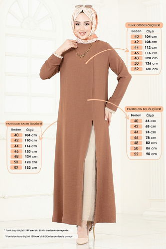 moda selvim Combined PL8053 Tan&Vision - Thumbnail