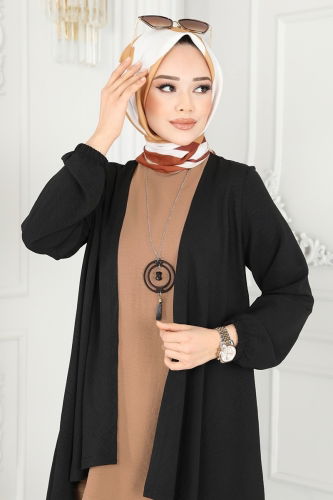 moda selvim Combined PL8058 Black&Latte - Thumbnail