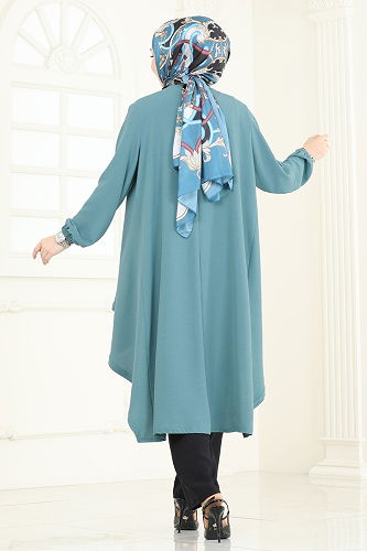 moda selvim Combined PL8058 Mint & Black - Thumbnail