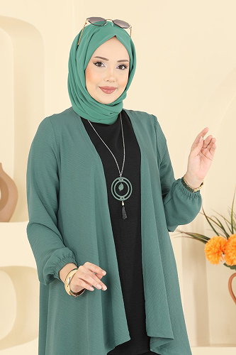 moda selvim Combined PL8058 Mint & Black - Thumbnail