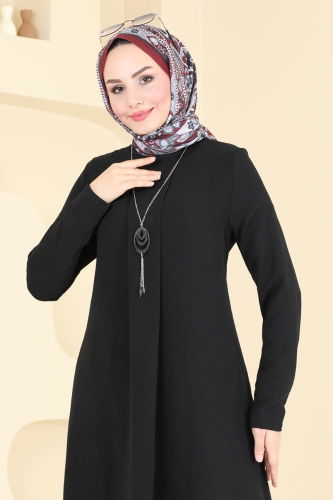 moda selvim طقم أسود PL9055 - Thumbnail