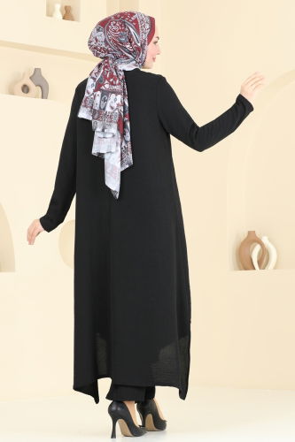 moda selvim طقم أسود PL9055 - Thumbnail