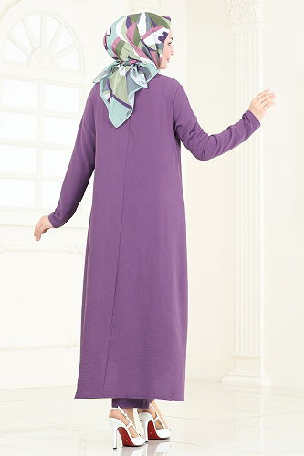 moda selvim Combined PL9055 Dark Lilac - Thumbnail