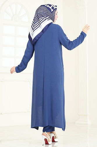 moda selvim طقم ازرق PL9055 - Thumbnail