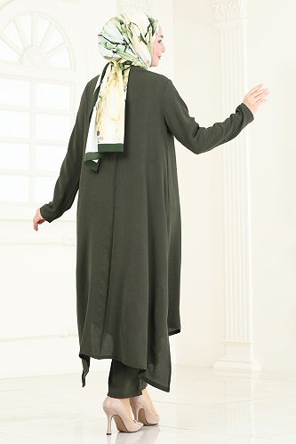 moda selvim طقم اخضر عفني PL9055 - Thumbnail