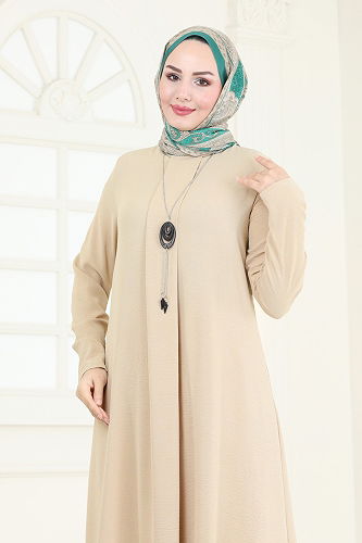 moda selvim طقم بيج PL9055 - Thumbnail