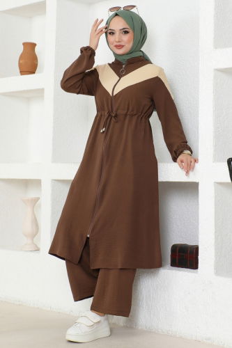 moda selvim Combined PL9063 Brown - Thumbnail