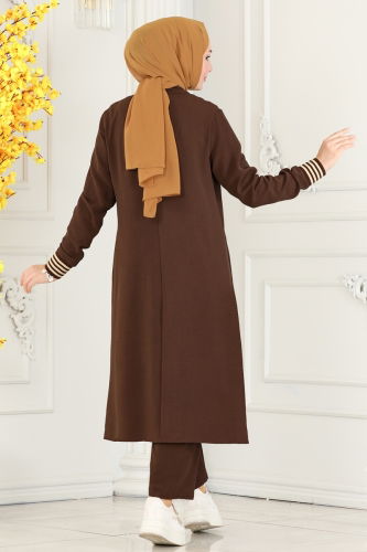 moda selvim Combined PL9068 Brown - Thumbnail