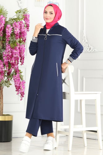 P.L. - Combined PL9073 Navy Blue&Ecru