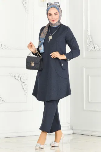 moda selvim Combined PL9074 Navy Blue - Thumbnail