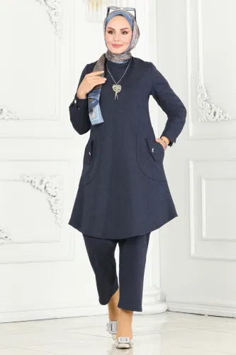 moda selvim Combined PL9074 Navy Blue - Thumbnail