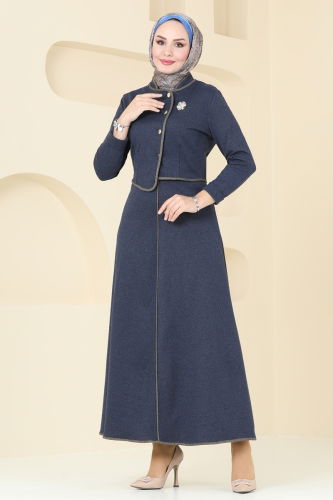 moda selvim Combined PL9084 Navy Blue - Thumbnail