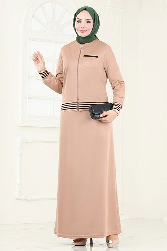 moda selvim طقم بيج PL9093 - Thumbnail