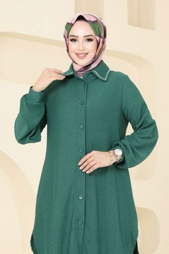 moda selvim طقم زيتي PL9098 - Thumbnail