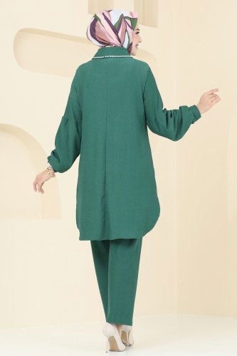 moda selvim طقم زيتي PL9098 - Thumbnail