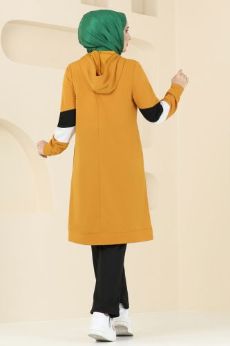 moda selvim Combined PL9101 Mustard & Black - Thumbnail