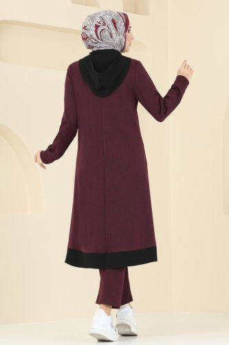 moda selvim Combined PL9106 Burgundy - Thumbnail