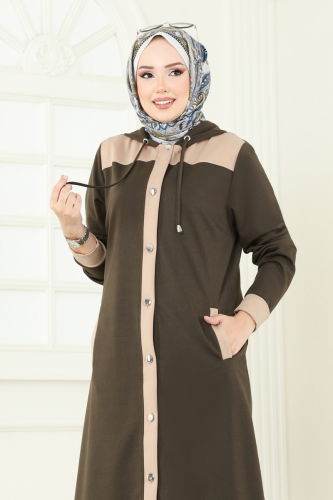 moda selvim طقم أخضر عفني فاتح PL9107 - Thumbnail