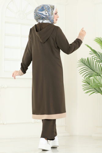 moda selvim طقم أخضر عفني فاتح PL9107 - Thumbnail