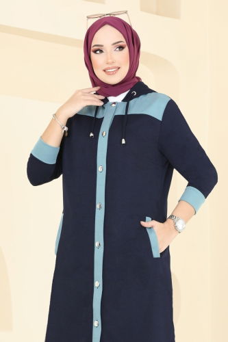 moda selvim Combined PL9107 Navy Blue - Thumbnail