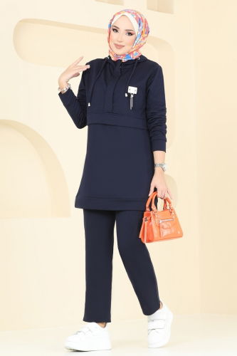 moda selvim Combined PL9112 Navy Blue - Thumbnail