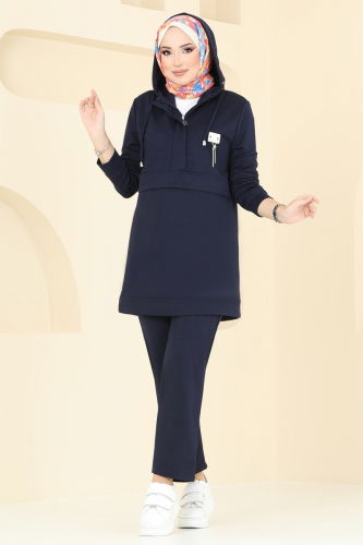 moda selvim Combined PL9112 Navy Blue - Thumbnail