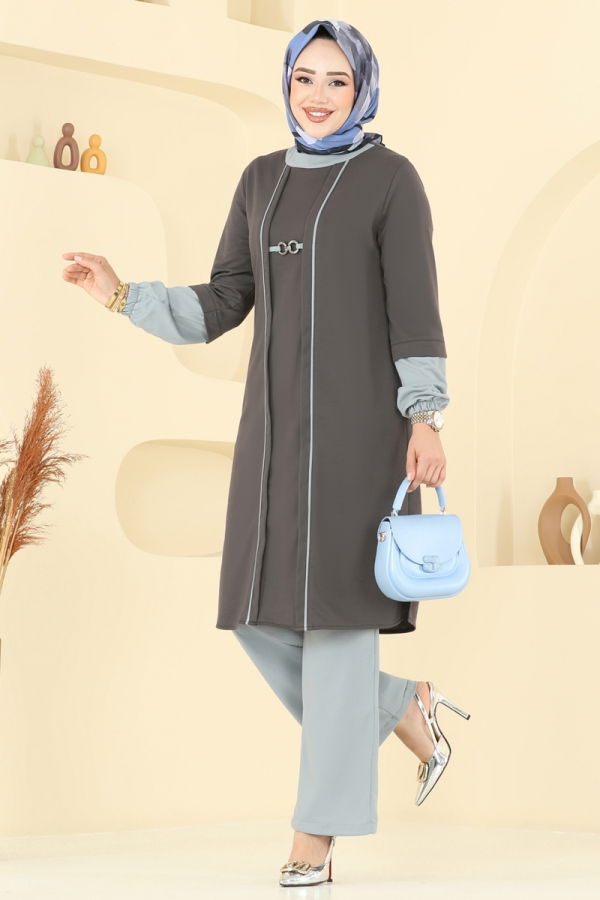 Modaselvim NET 20%+20% DISCOUNT IN THE CARD Combined PL9119 Anthracite & Gray