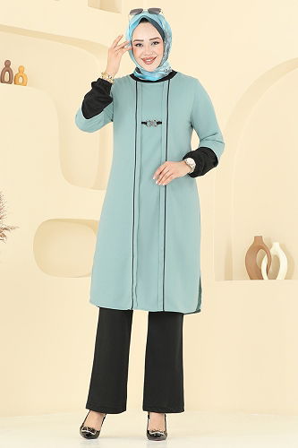 moda selvim Combined PL9119 Mint & Black - Thumbnail