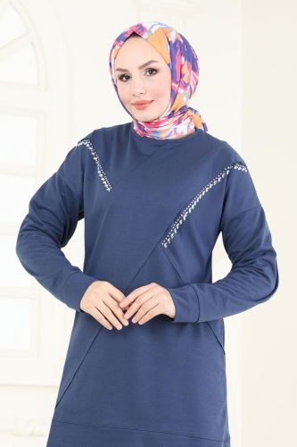 moda selvim طقم ازرق PL9120 - Thumbnail