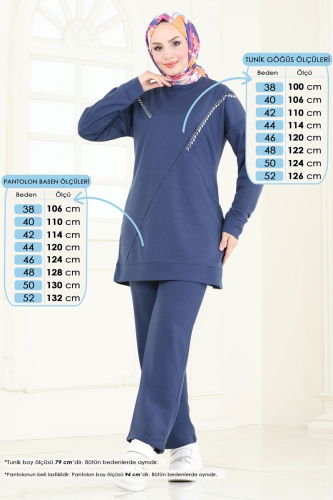 moda selvim طقم ازرق PL9120 - Thumbnail