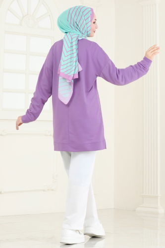 moda selvim طقم ليلكي وسكري PL9120 - Thumbnail