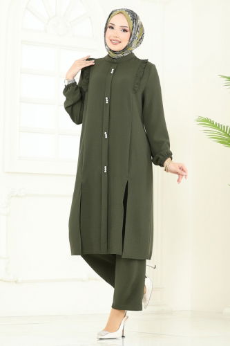 moda selvim Combined PL9125 Dark Khaki - Thumbnail