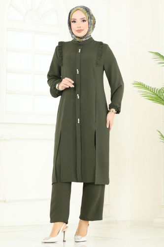 moda selvim Combined PL9125 Dark Khaki - Thumbnail