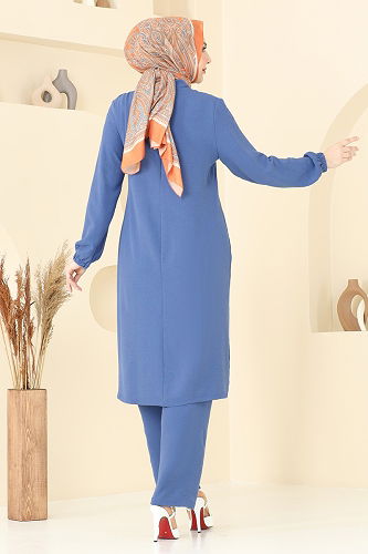 moda selvim طقم ازرق PL9125 - Thumbnail