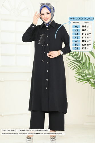 moda selvim Combined PL9127 Black - Thumbnail