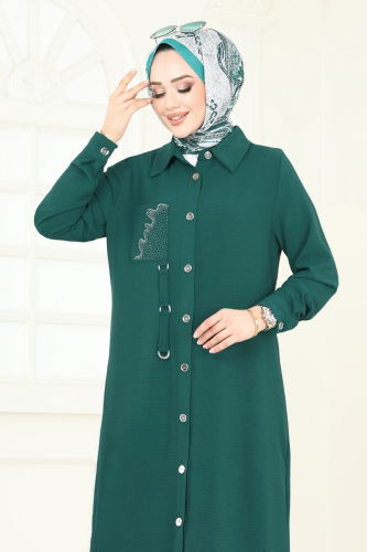 moda selvim طقم زيتي PL9127 - Thumbnail