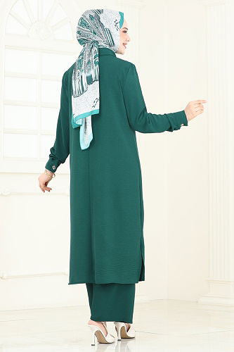 moda selvim طقم زيتي PL9127 - Thumbnail