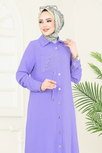 moda selvim Combined PL9127 Lilac - Thumbnail