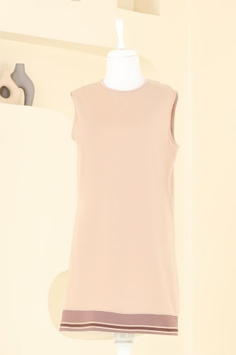 moda selvim طقم بني فاتح PL9128 - Thumbnail