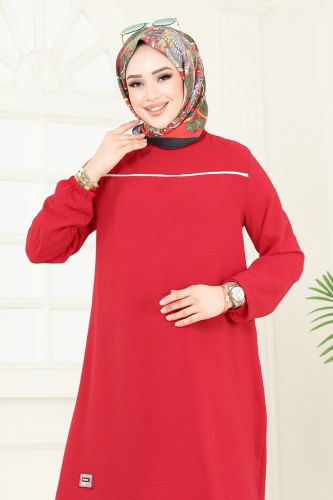 moda selvim طقم أحمر و أسود PL9130 - Thumbnail