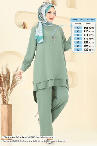 moda selvim Combined PL9133 Almond Green - Thumbnail