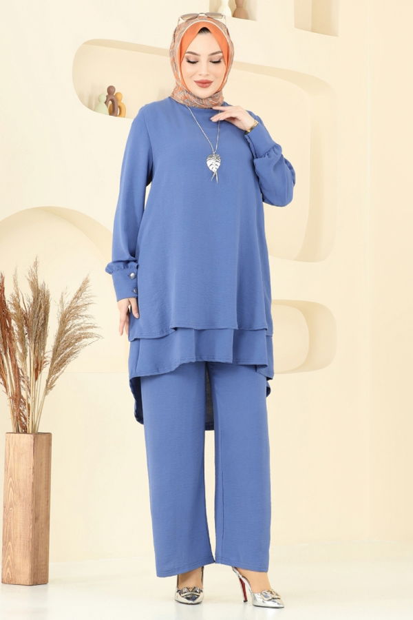 Modaselvim خصم صافٍ20%+20% في سلة التسوق طقم ازرق PL9133