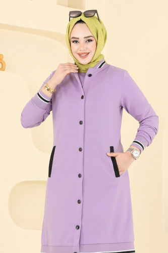moda selvim طقم ليلكي PL9134 - Thumbnail