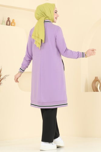 moda selvim طقم ليلكي PL9134 - Thumbnail