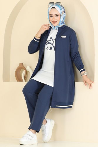 moda selvim طقم ازرق PL9135 - Thumbnail