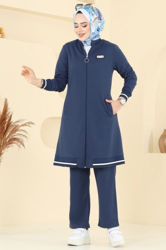 moda selvim طقم ازرق PL9135 - Thumbnail