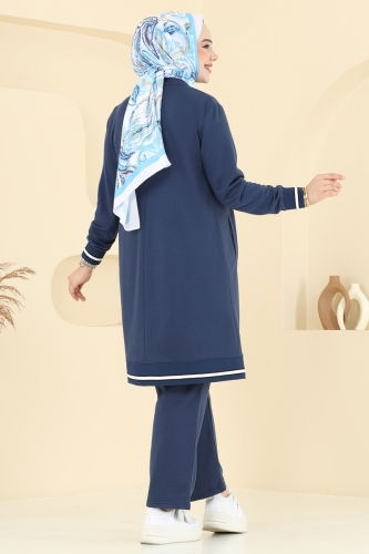 moda selvim طقم ازرق PL9135 - Thumbnail