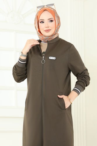 moda selvim طقم اخضر عفني PL9135 - Thumbnail