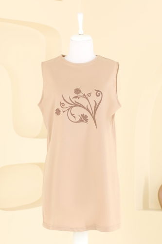 moda selvim طقم بني فاتح PL9135 - Thumbnail